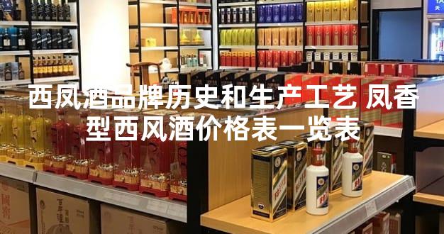 西凤酒品牌历史和生产工艺 凤香型西风酒价格表一览表